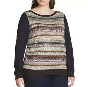 Tommy Hilfiger Metallic Sparkle Studded Sweater 1X